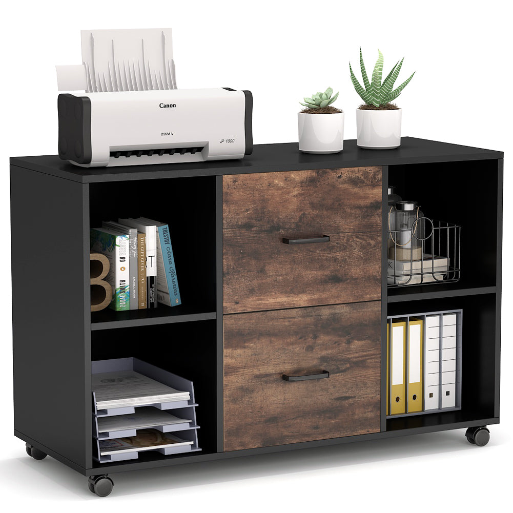 2-Drawer Mobile File Cabinet